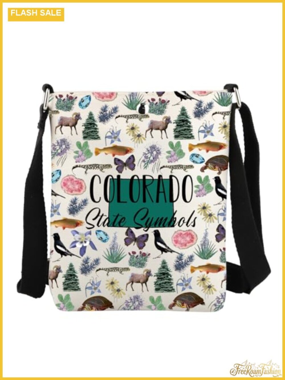Waterproof Polyester Crossbody Bag Small Multiway Travel Souvenir Hands Free